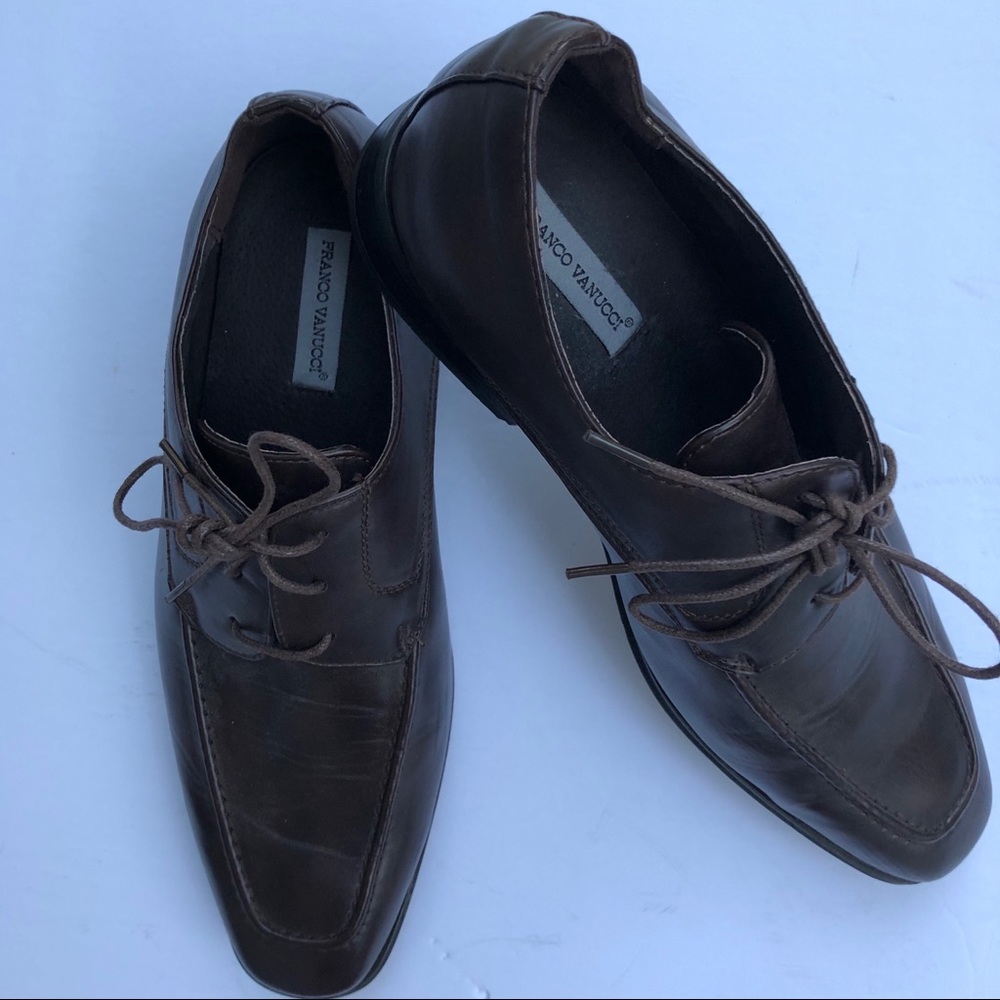 FRANCO VANUCCI Men Brown Shoes Sz 10.5